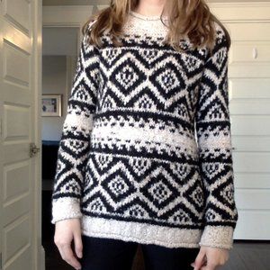 Tribal print winter sweater
